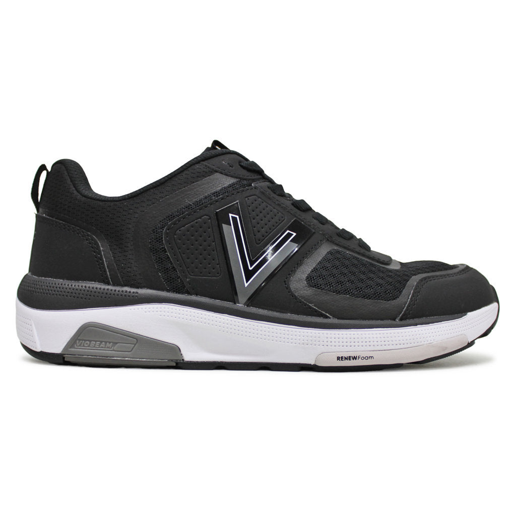 Vionic WStrider Leather Textile Womens Trainers#color_black charcoal