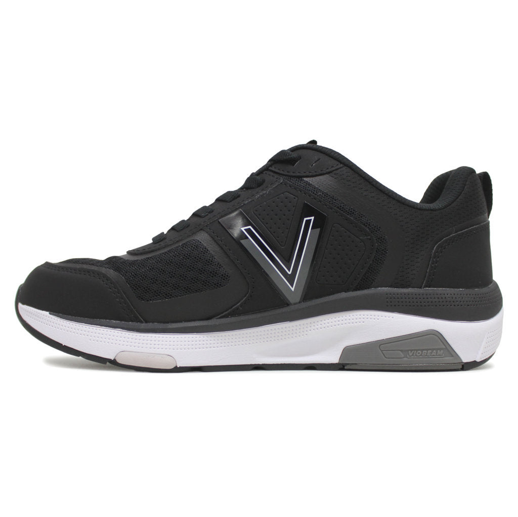 Vionic WStrider Leather Textile Womens Trainers#color_black charcoal