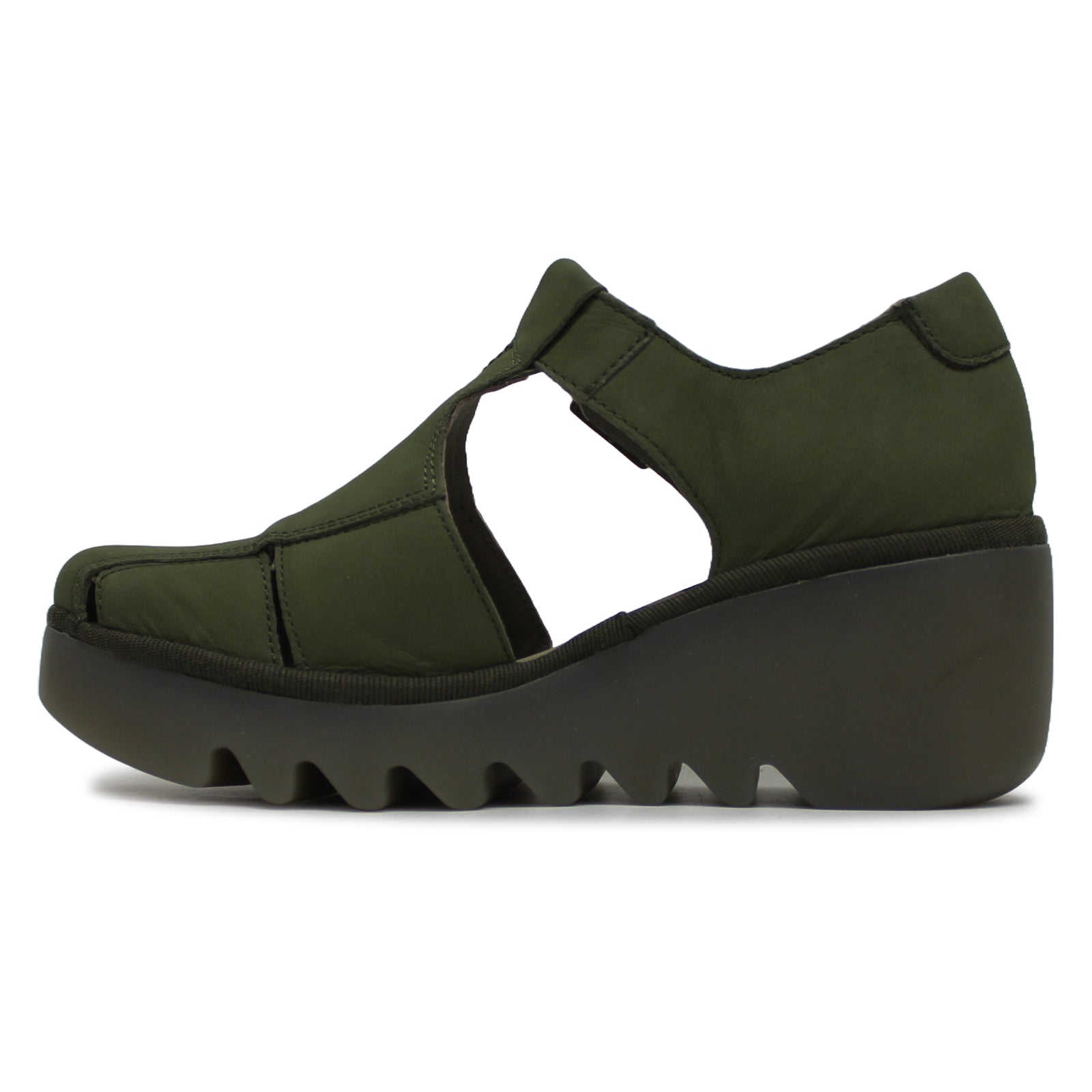 Fly London BURI481FLY Cupido Leather Womens Sandals#color_khaki