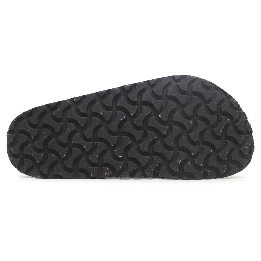 Birkenstock Lutry Premium Suede Leather Unisex Sandals#color_black