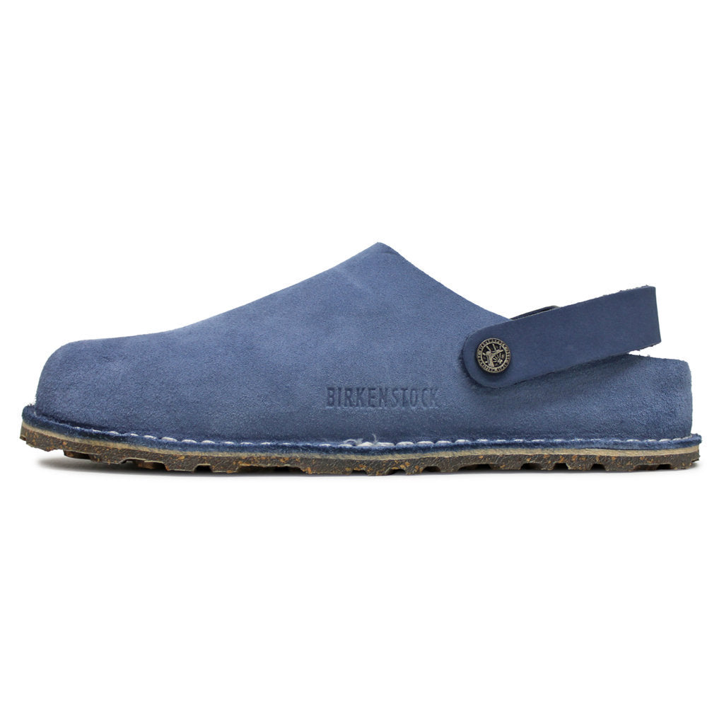 Birkenstock Lutry Premium Suede Leather Unisex Sandals#color_elemental blue