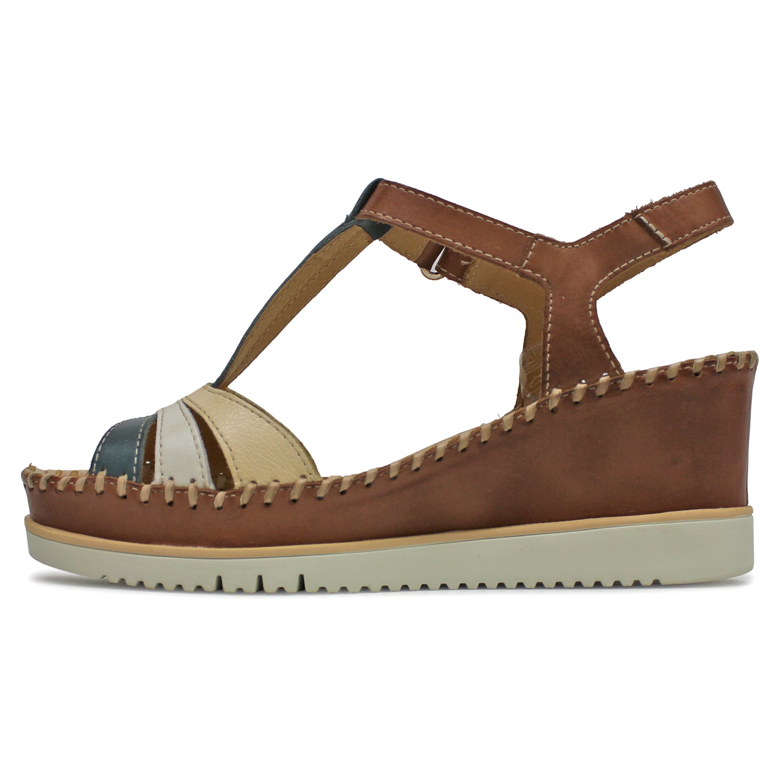 Pikolinos Aguadulce Leather Womens Sandals#color_river