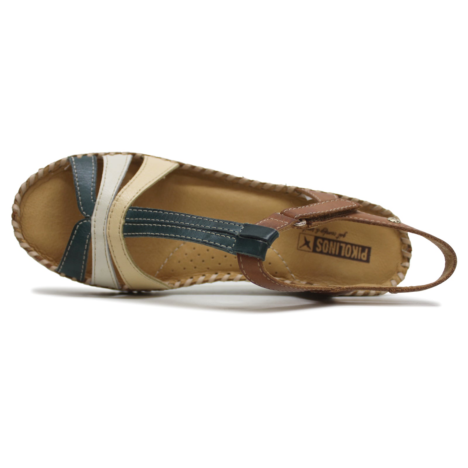 Pikolinos Aguadulce Leather Womens Sandals#color_river