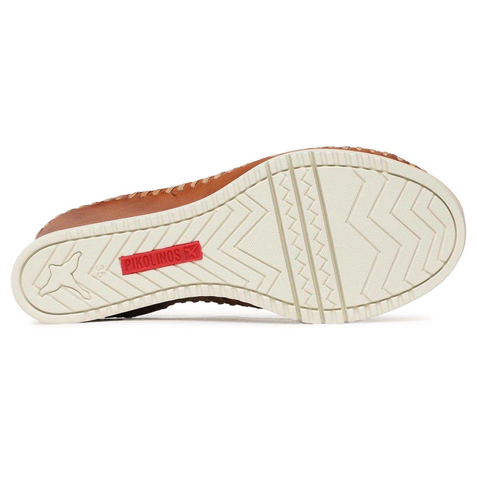 Pikolinos Aguadulce Leather Womens Sandals#color_brandy