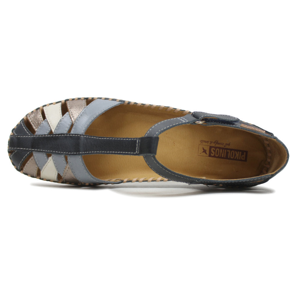 Pikolinos Cadaques W8K-0705 Leather Womens Sandals#color_ocean