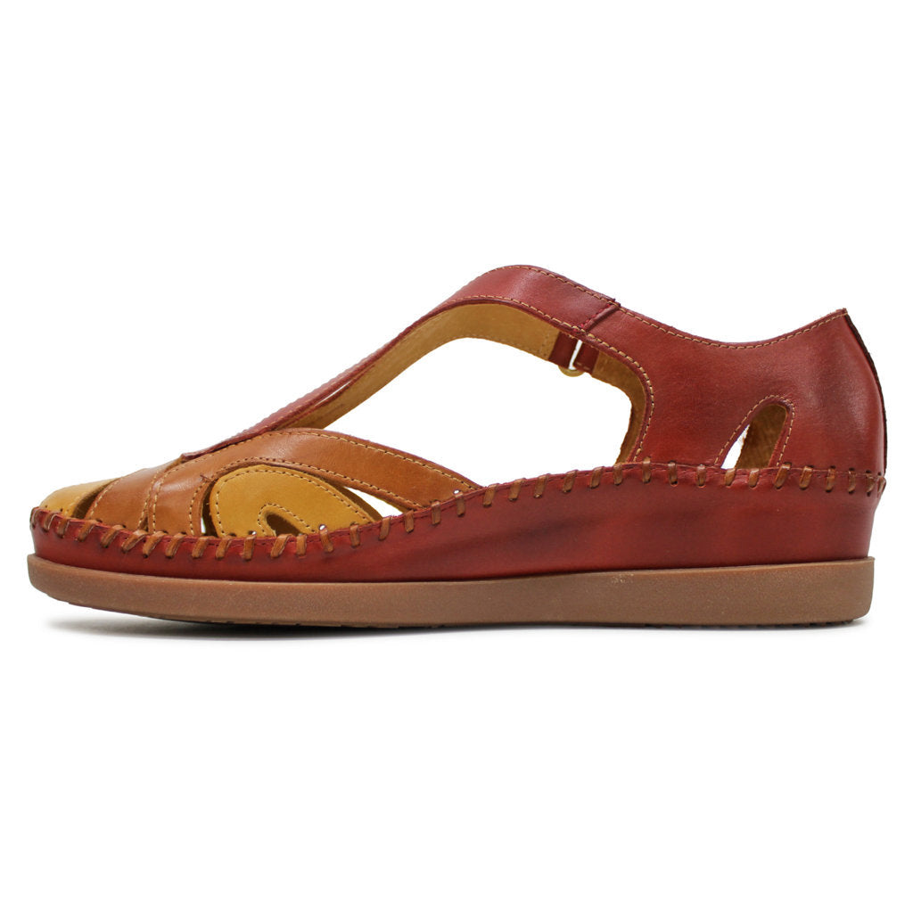 Pikolinos Cadaques W8K-1569 Leather Womens Sandals#color_sandia