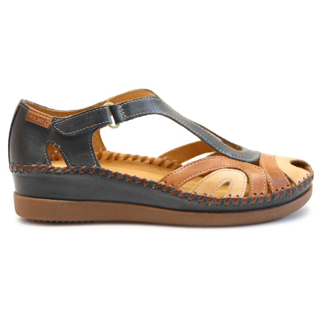 Pikolinos Cadaques W8K-1569 Leather Womens Sandals#color_ocean