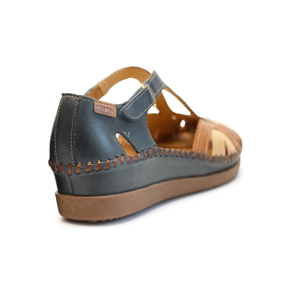 Pikolinos Cadaques W8K-1569 Leather Womens Sandals#color_ocean