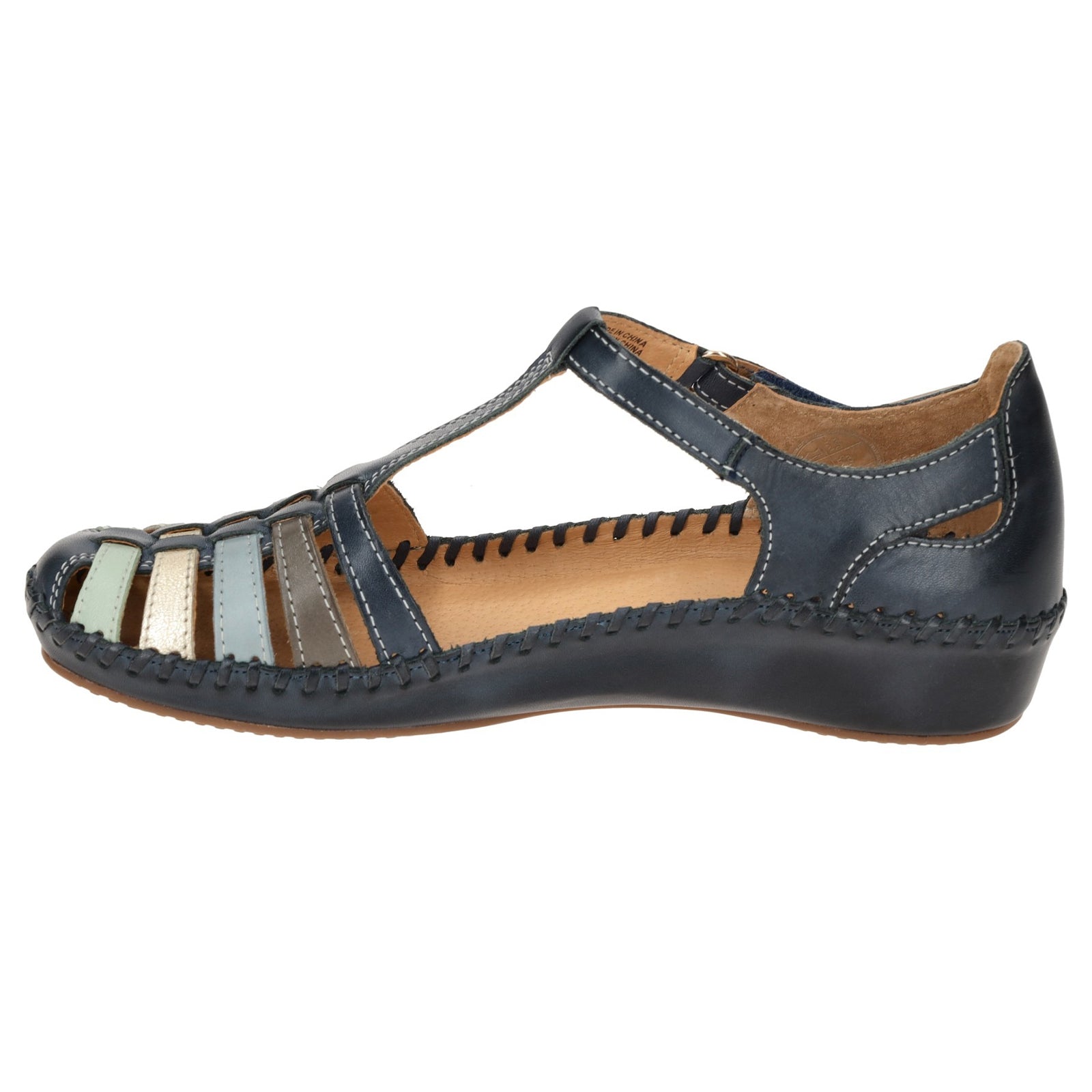 Pikolinos P. Vallarta 655-0843 Leather Womens Sandals#color_blue