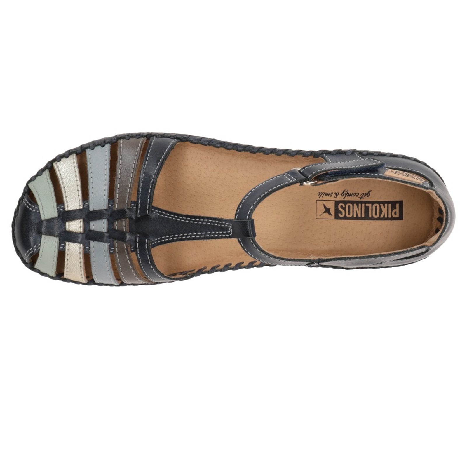 Pikolinos P. Vallarta 655-0843 Leather Womens Sandals#color_blue