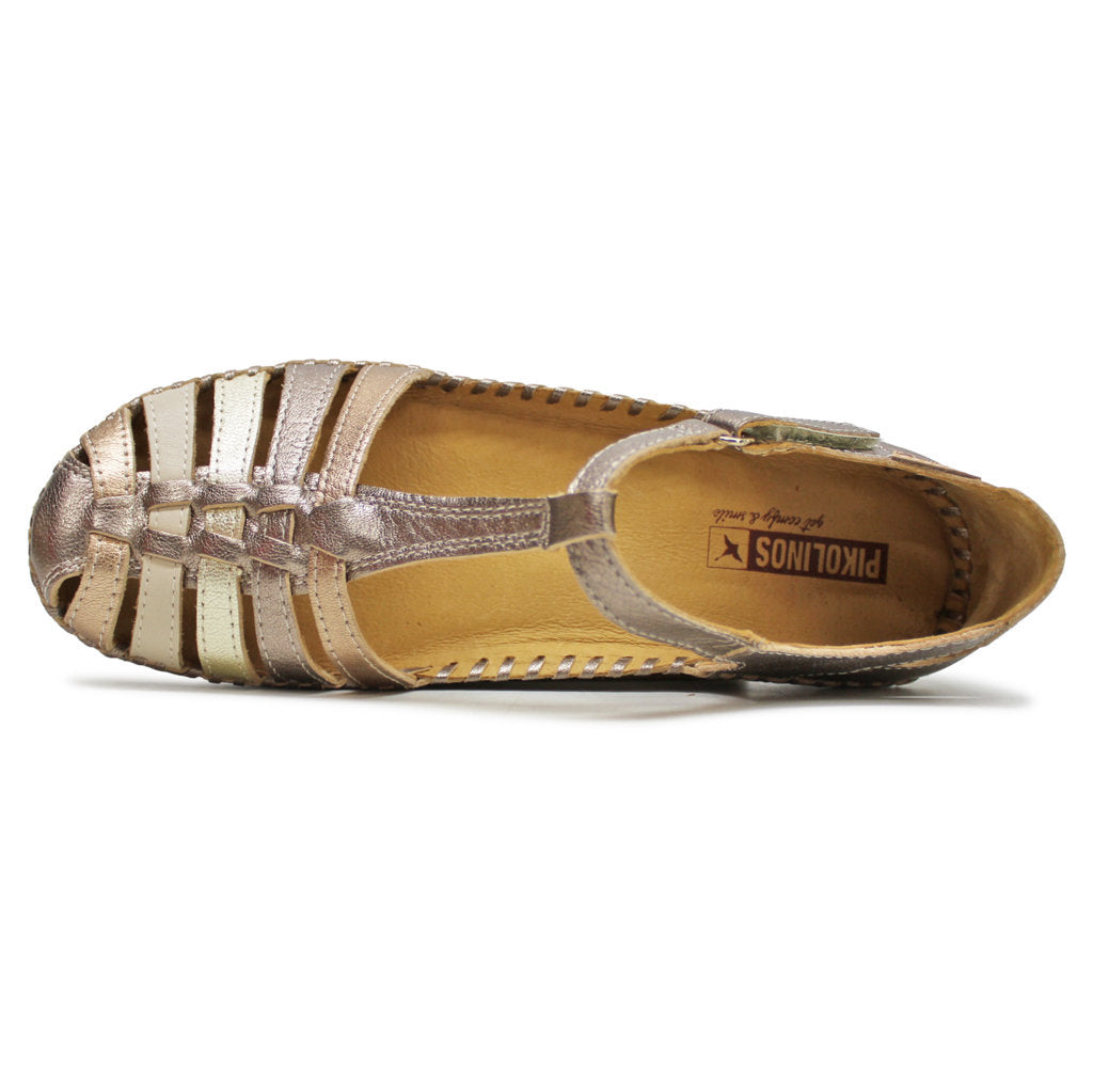 Pikolinos P. Vallarta 655-0843 Leather Womens Sandals#color_stone