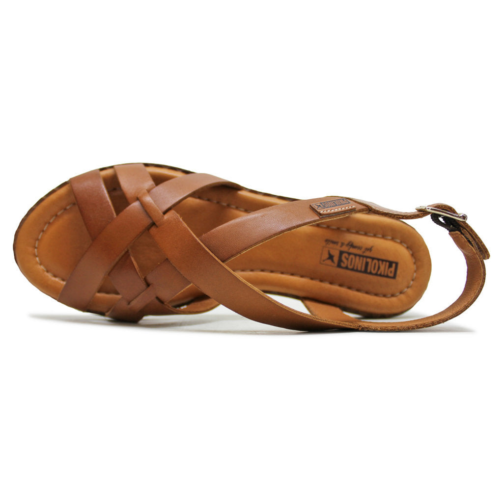Pikolinos Algar W0X-0556 Leather Womens Sandals#color_brandy