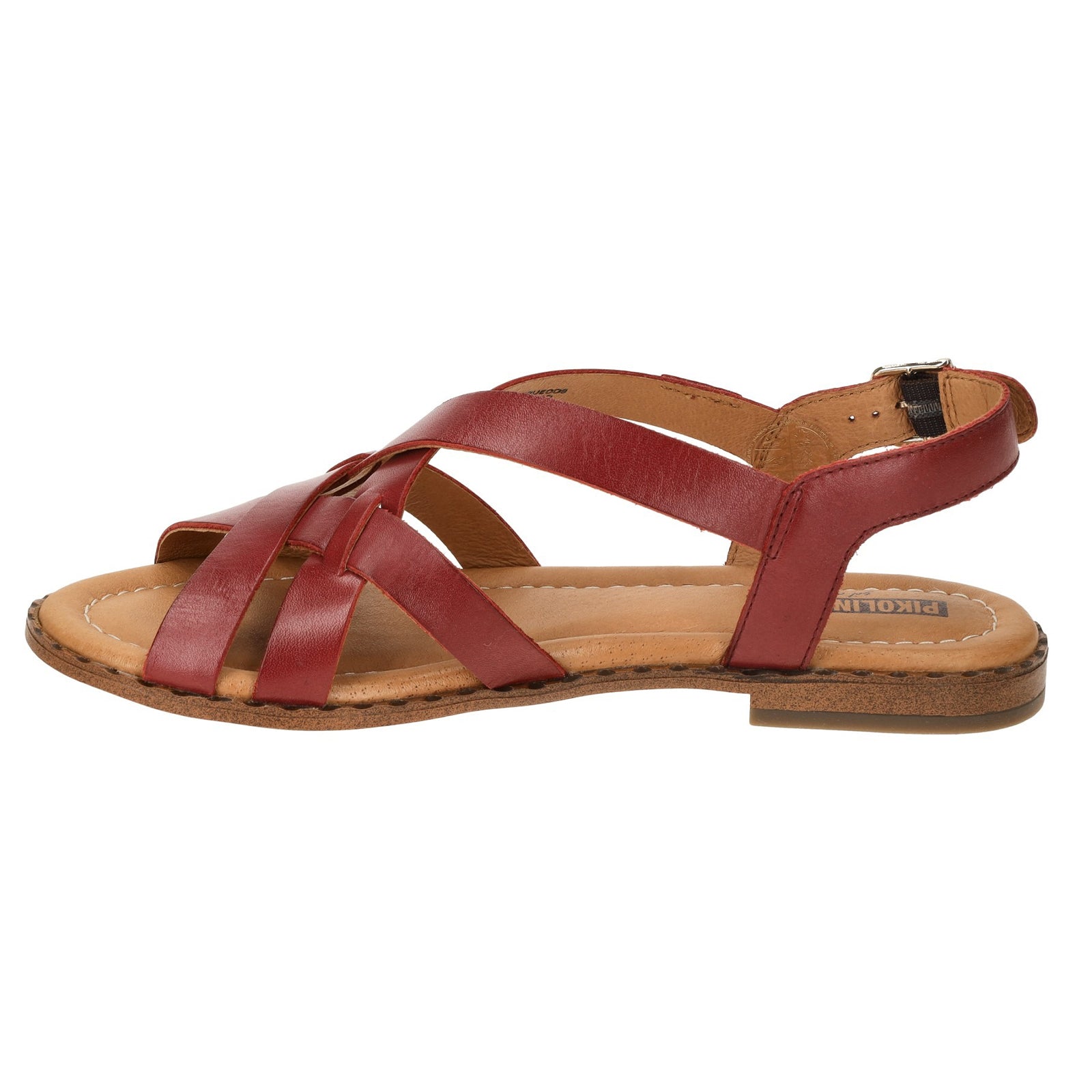 Pikolinos Algar W0X-0556 Leather Womens Sandals#color_rubi
