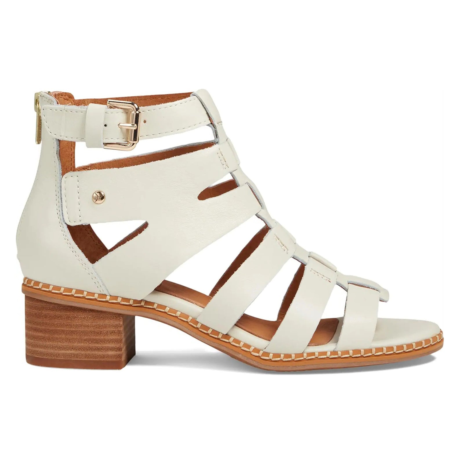 Pikolinos Blanes W3H Leather Womens Sandals#color_nata