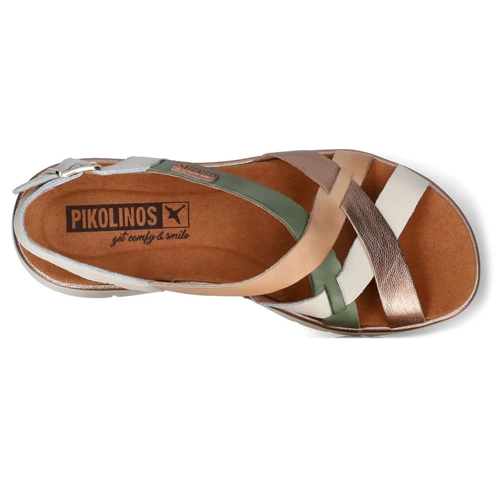 Pikolinos Palma W4N-0650 Leather Womens Sandals#color_nata