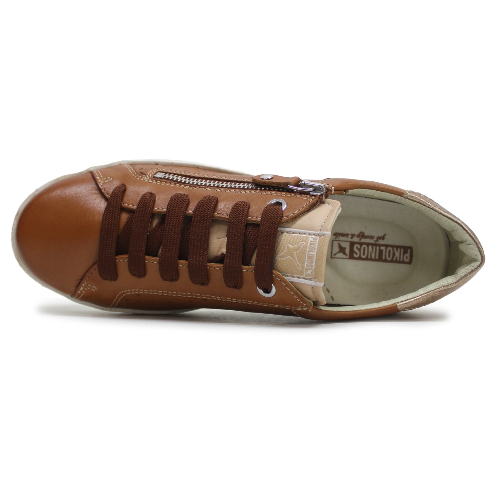 Pikolinos Lanzarote W7B-6999 Leather Womens Shoes#color_brandy