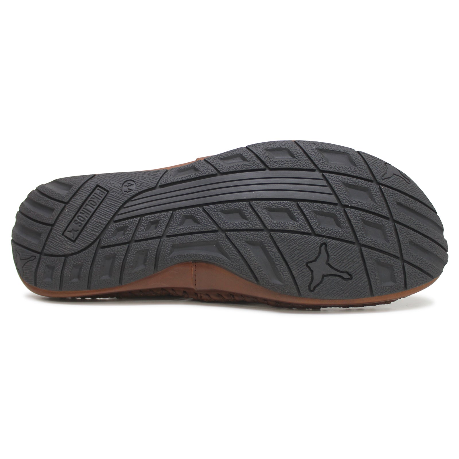 Tarifa Leather Men's Open Back Sandals#color_Cuero