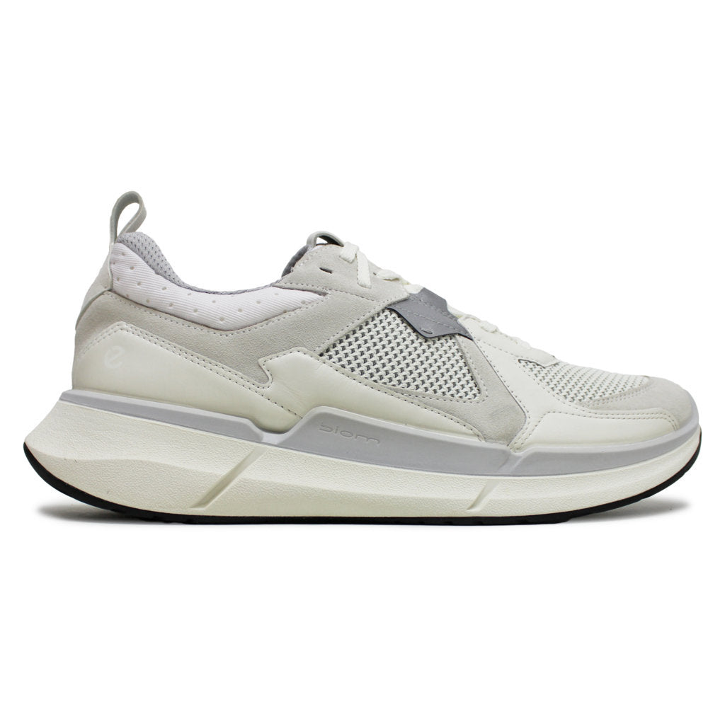 Ecco Biom 2.2 830774 Leather Textile Mens Trainers#color_shadow white