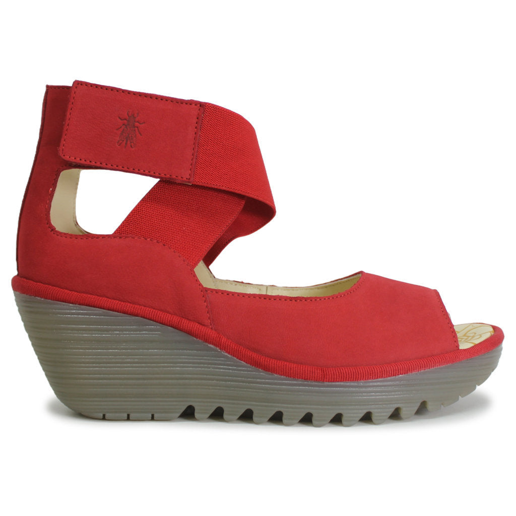 Fly London YEFI473FLY Cupido Leather Womens Sandals#color_lipstick red