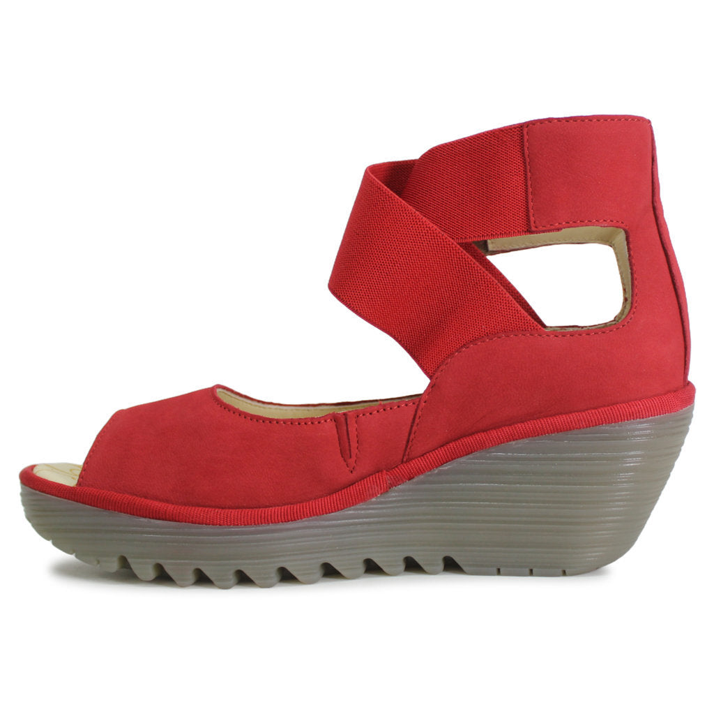 Fly London YEFI473FLY Cupido Leather Womens Sandals#color_lipstick red