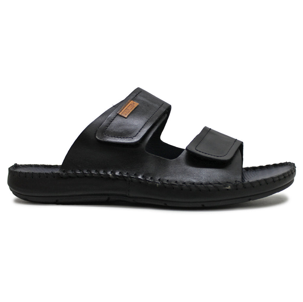 Pikolinos Tarifa 06J-0084 Leather Mens Sandals#color_black
