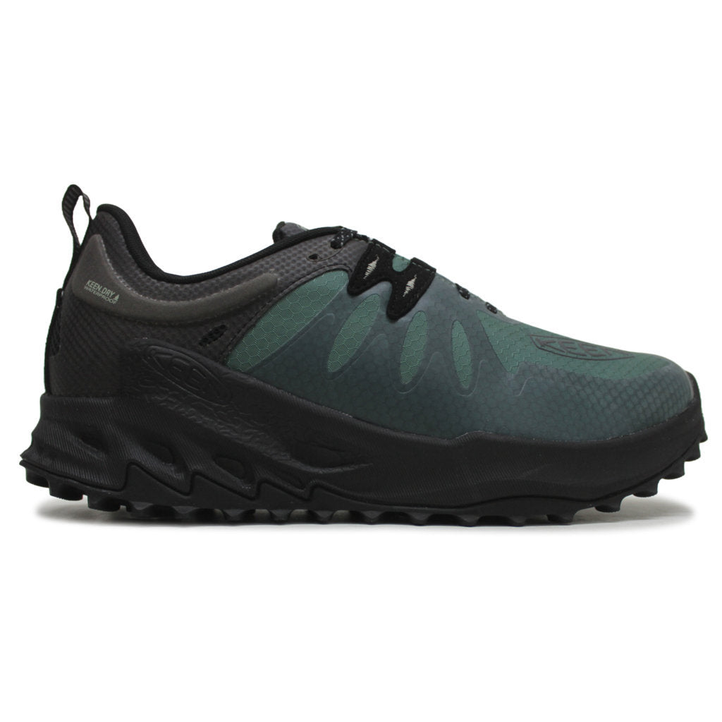 Keen Zionic WP Textile Synthetic Mens Trainers#color_dark forest black