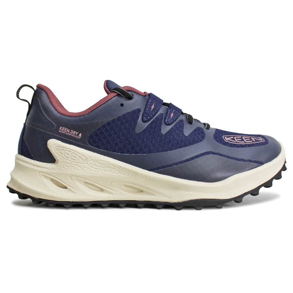 Keen Zionic WP Textile Synthetic Womens Trainers#color_naval academy nostalgia rose