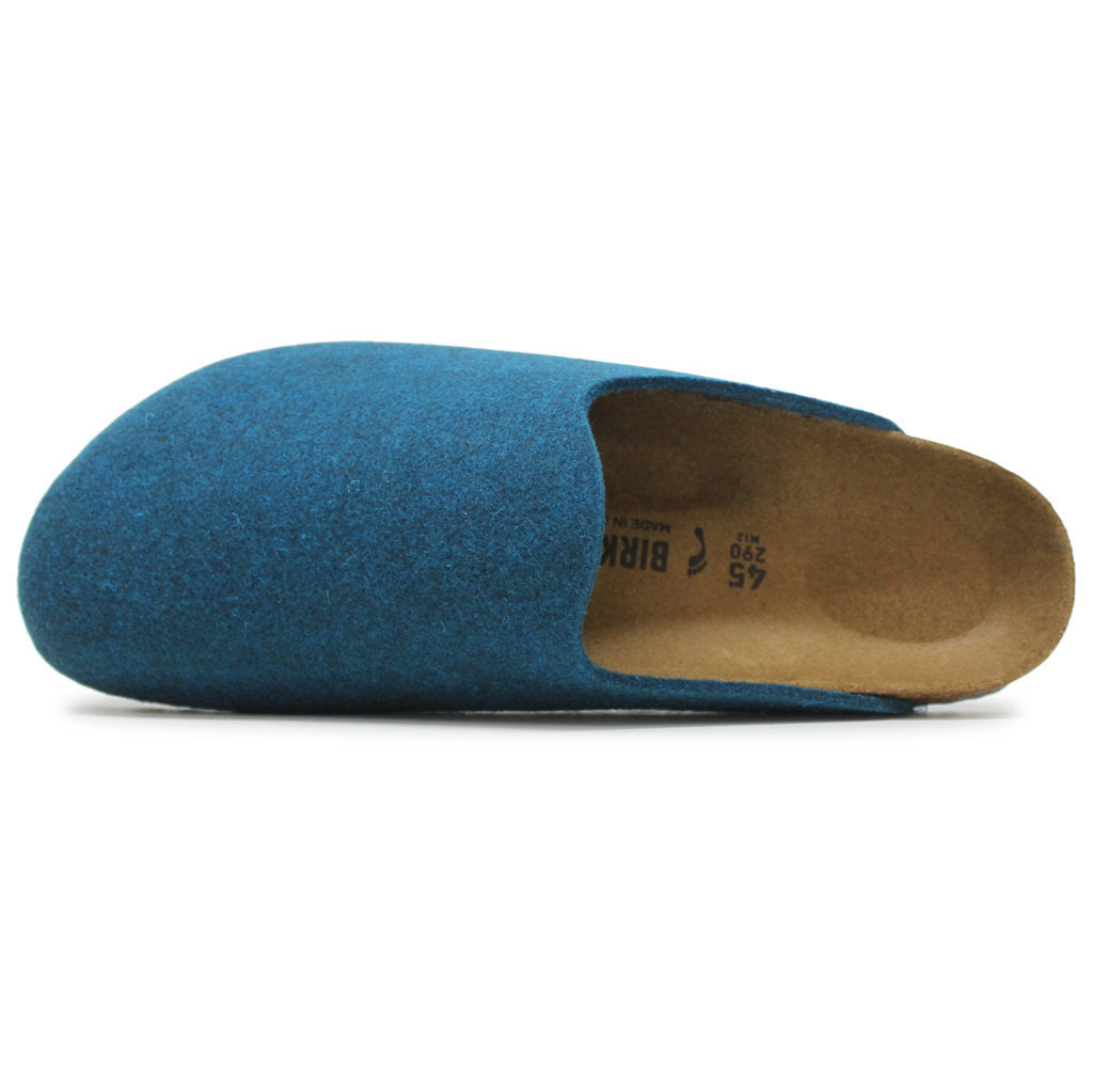 Birkenstock Amsterdam BS Wool Unisex Sandals#color_petrol