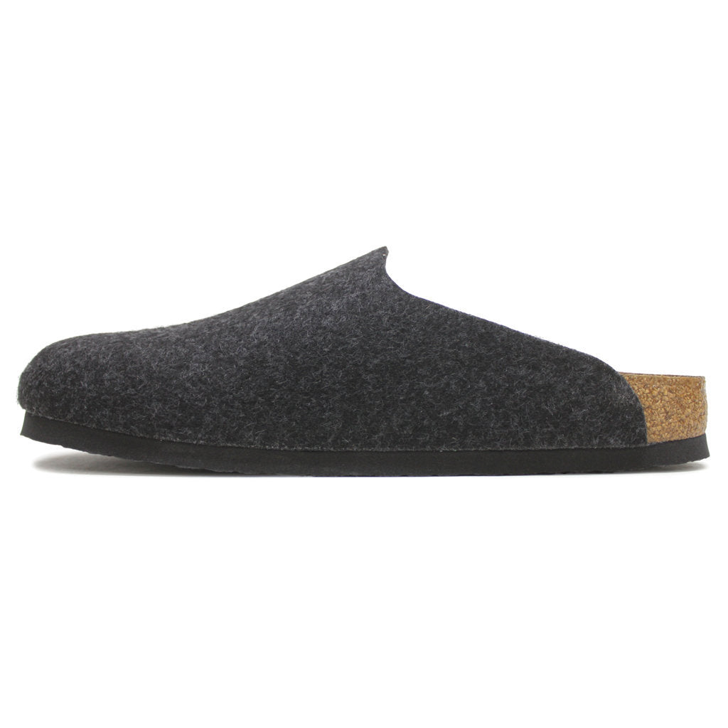 Birkenstock Amsterdam BS Wool Unisex Sandals#color_anthracite