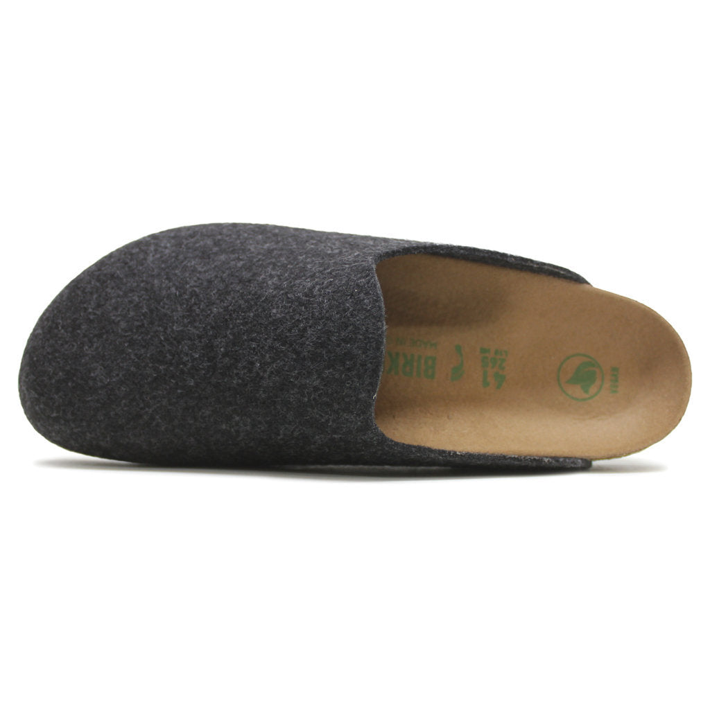 Birkenstock Amsterdam BS Wool Unisex Sandals#color_anthracite