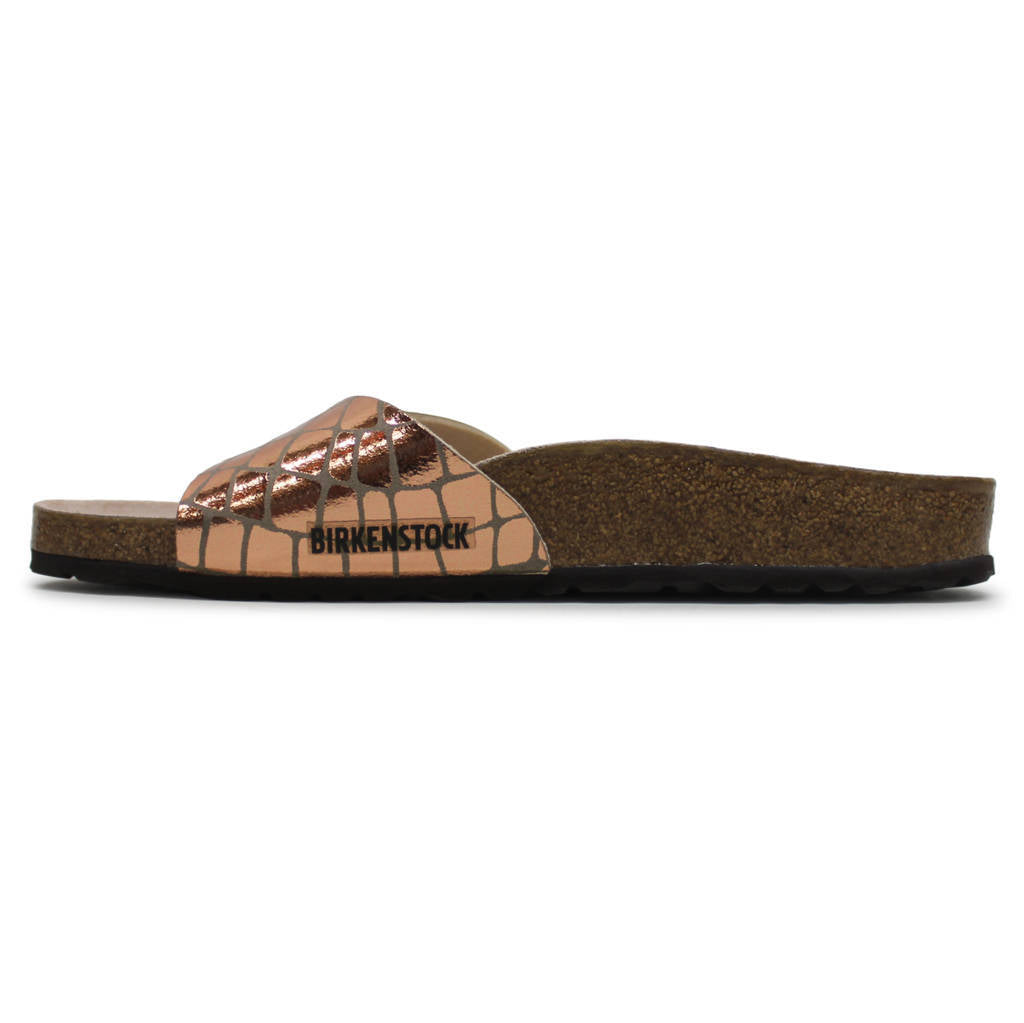 Birkenstock Madrid BS Synthetic Unisex Sandals#color_gator gleam copper