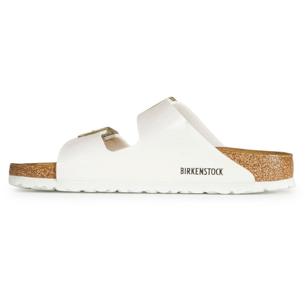 Birkenstock Arizona BS Birko-Flor Patent Unisex Sandals#color_patent white