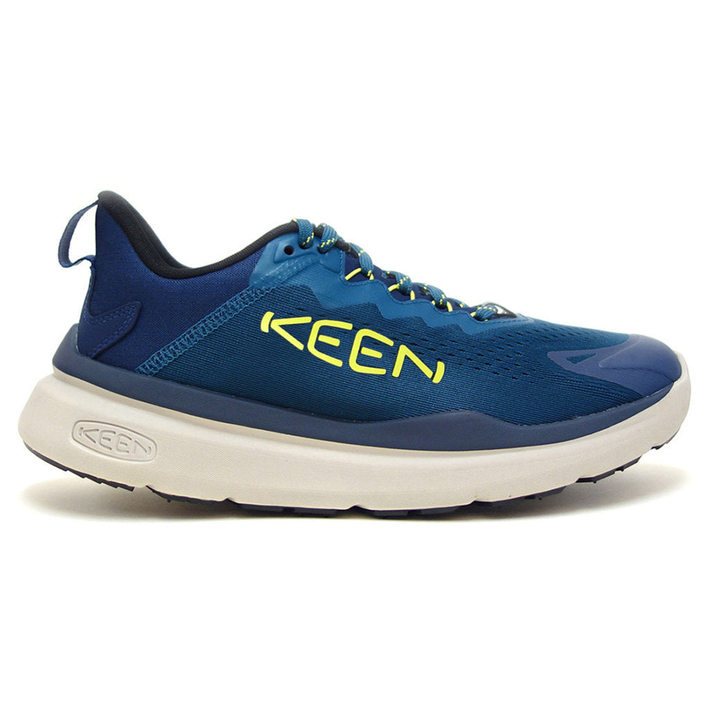 Keen WK450 Textile Synthetic Mens Trainers#color_legion blue evening primrose
