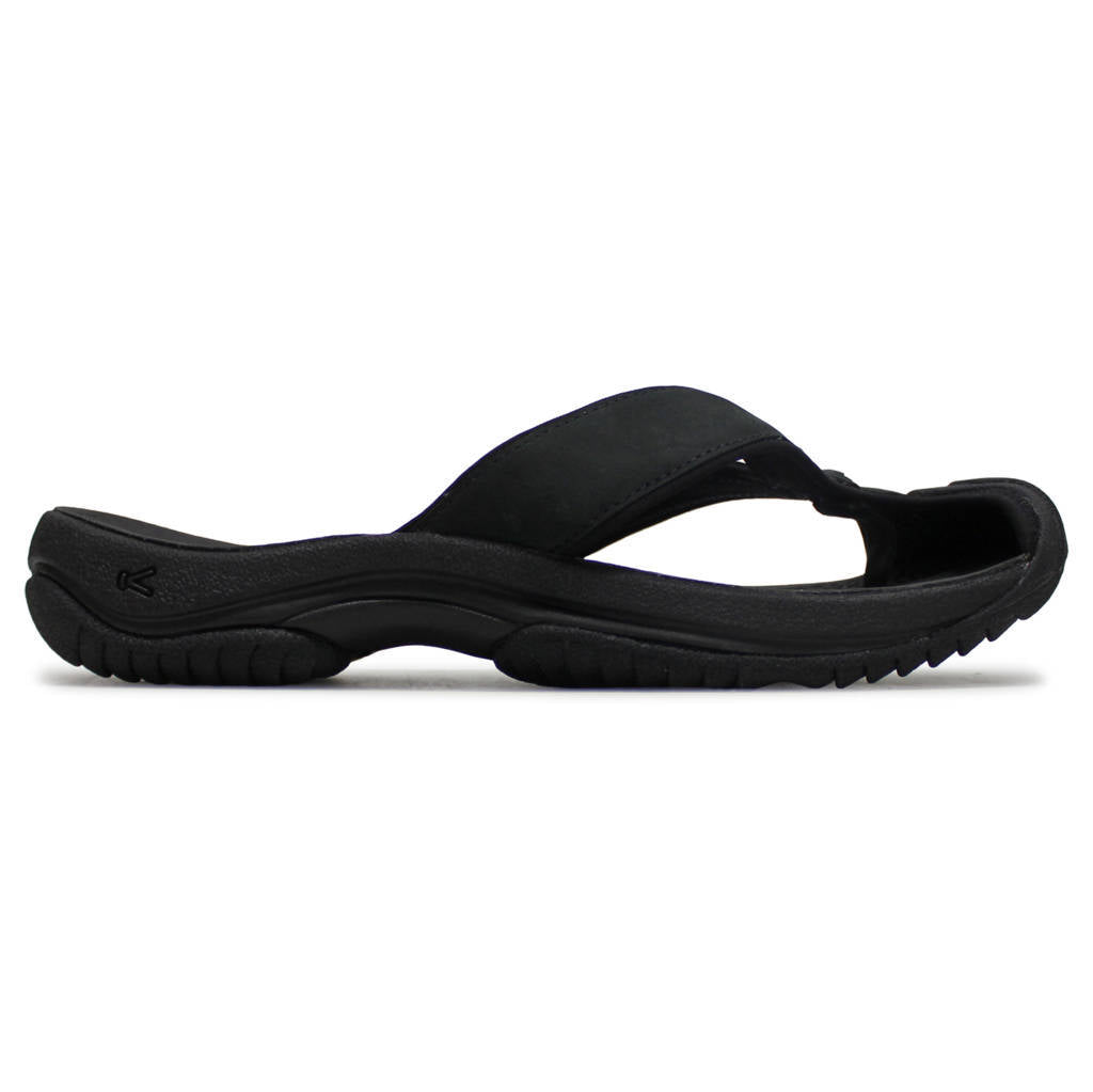 Keen Waimea TG Full Grain Leather Mens Sandals#color_black black