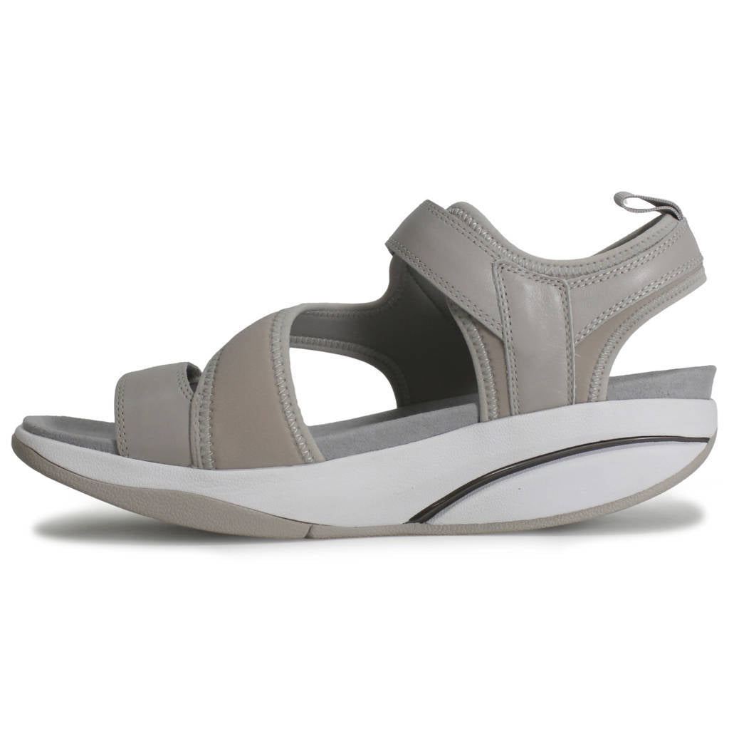 MBT Aza Leather Synthetic Womens Sandals#color_taupe