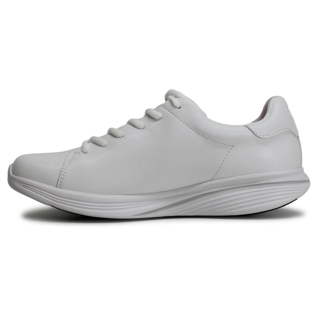 MBT Kuni Synthetic Leather Mens Trainers#color_white
