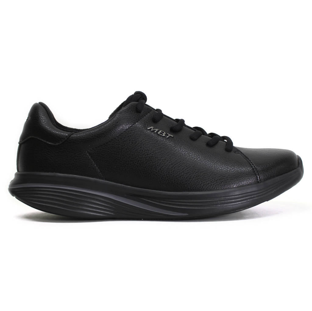 MBT Kuni Synthetic Leather Mens Trainers#color_black black
