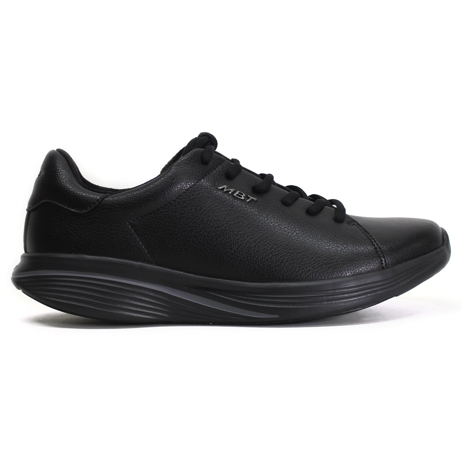 MBT Kuni Synthetic Leather Womens Trainers#color_black black
