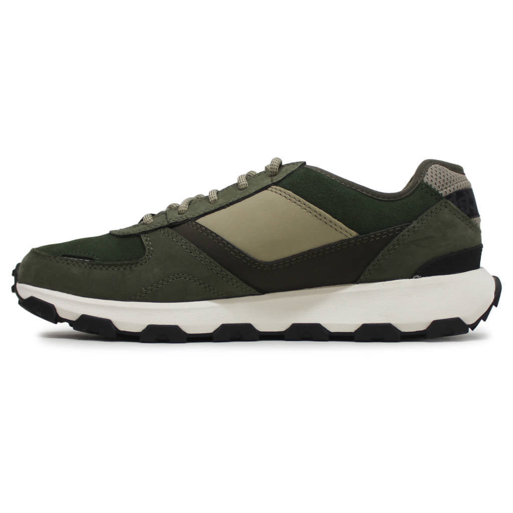 Timberland Winsor Park Oxford Nubuck Leather Mens Trainers#color_green