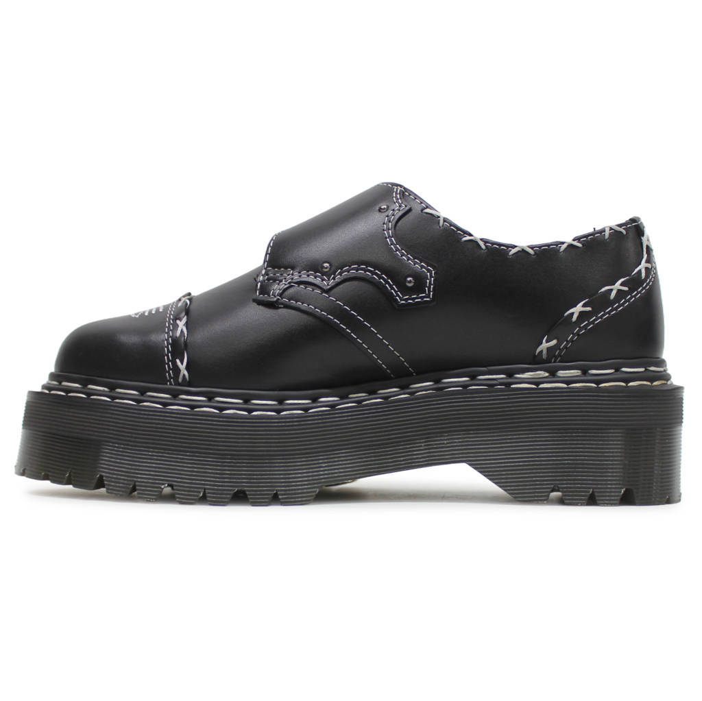 Dr. Martens Monk Quad GA Wanama Leather Unisex Shoes#color_black