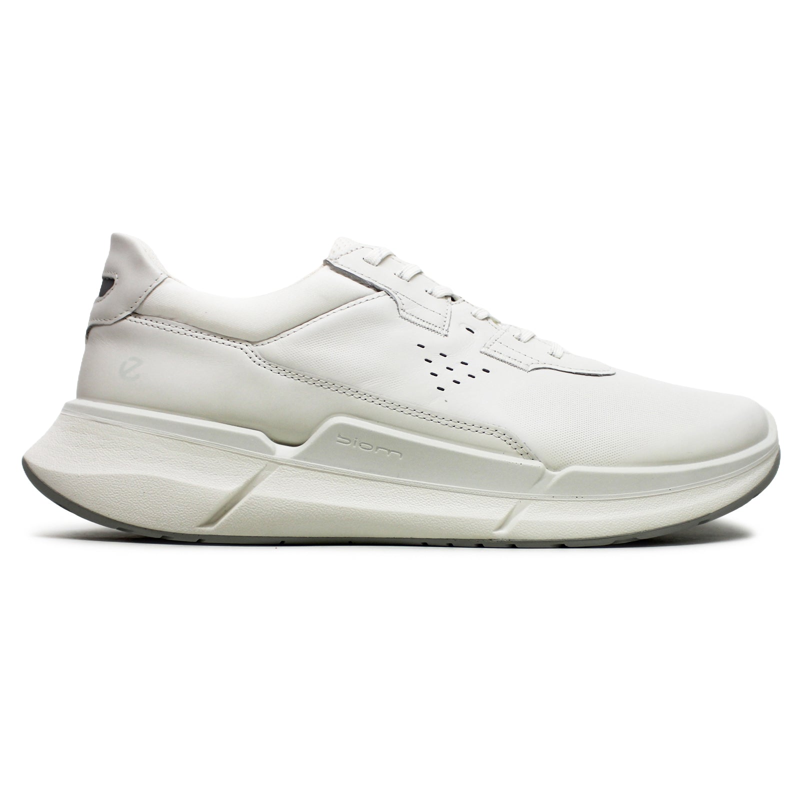 Ecco Biom 2.2 830764 Full Grain Leather Mens Trainers#color_white