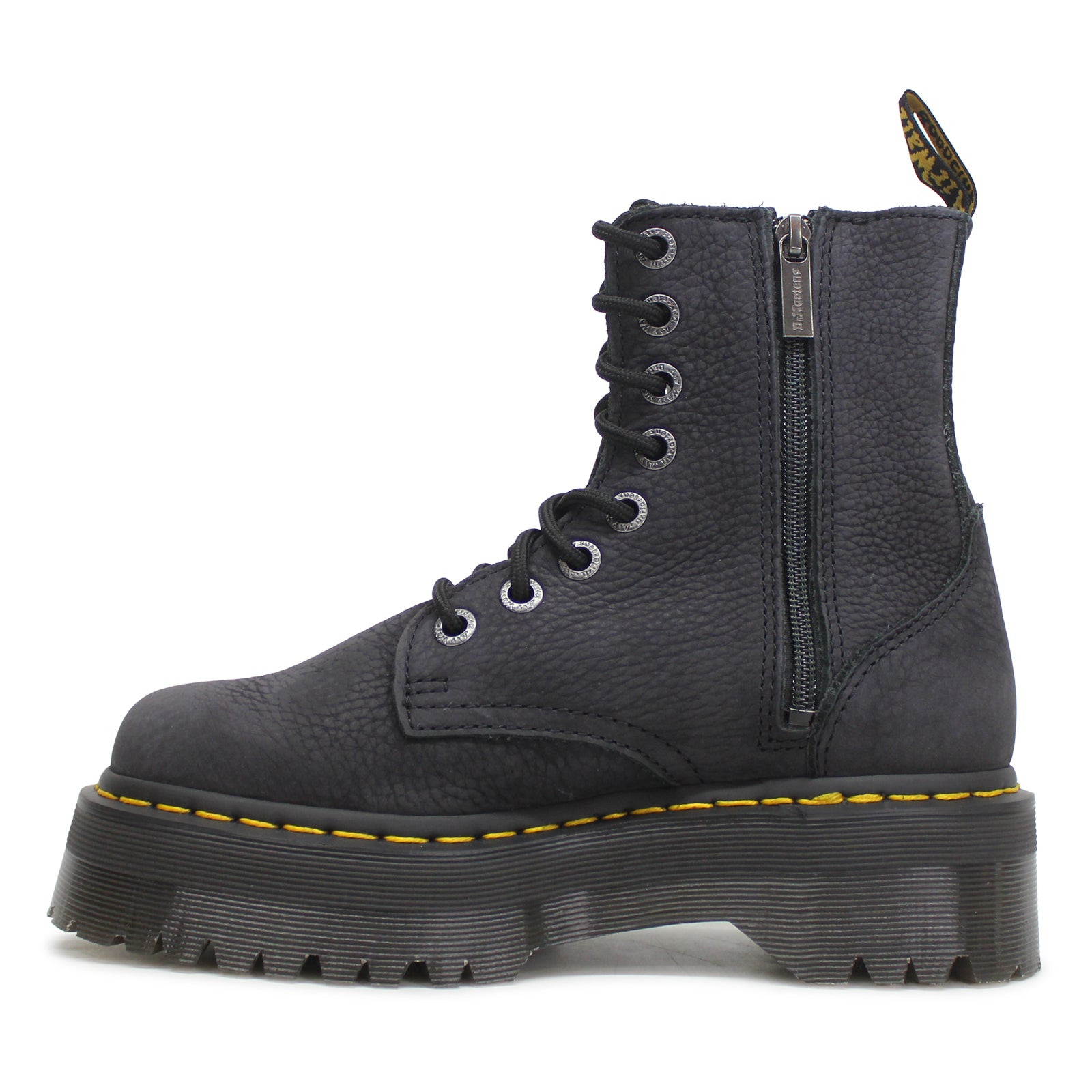 Dr. Martens Jadon III Tumbled Nubuck Unisex Ankle Charcoal Grey Boots