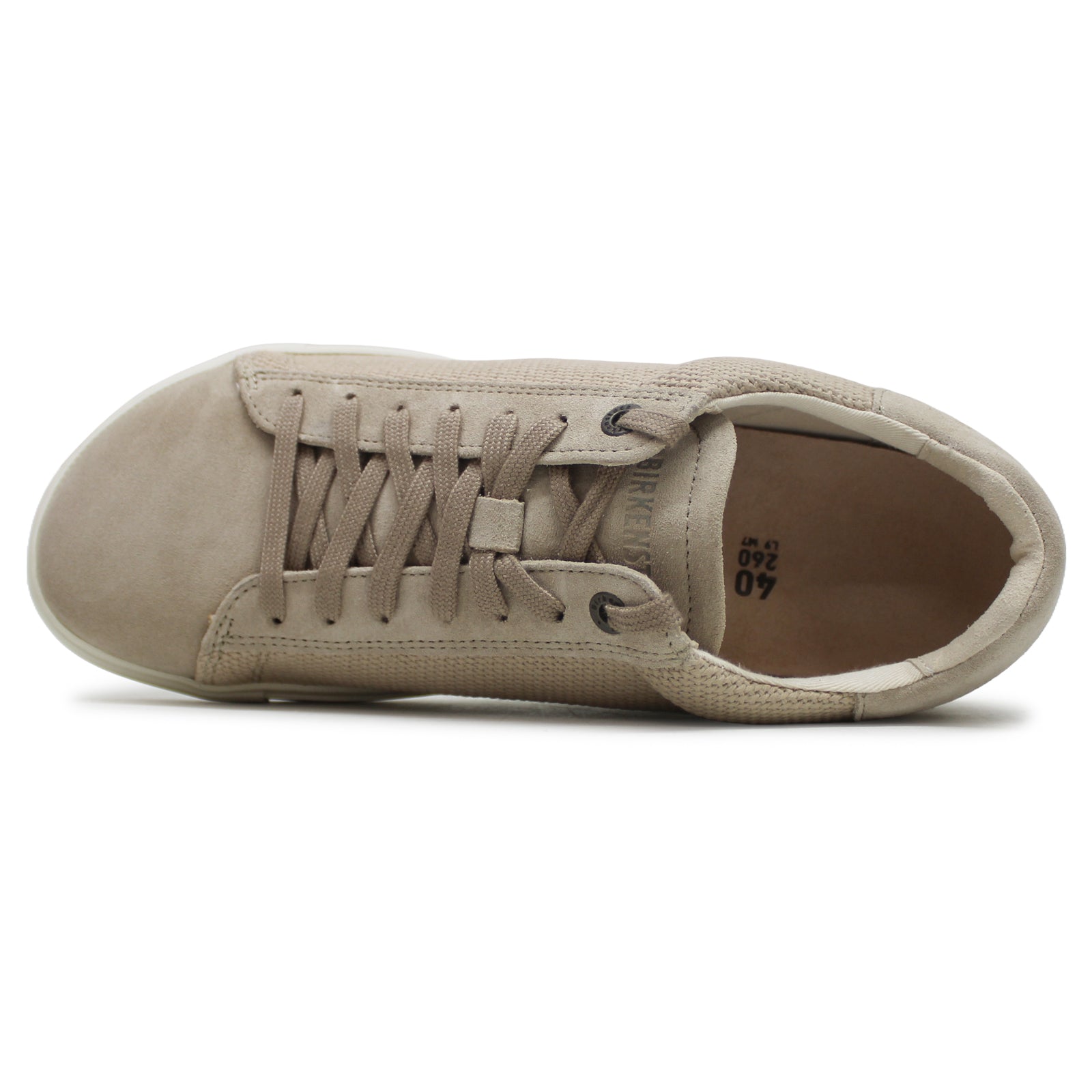 Birkenstock Bend Low Suede Textile Unisex Trainers#color_sandcastle