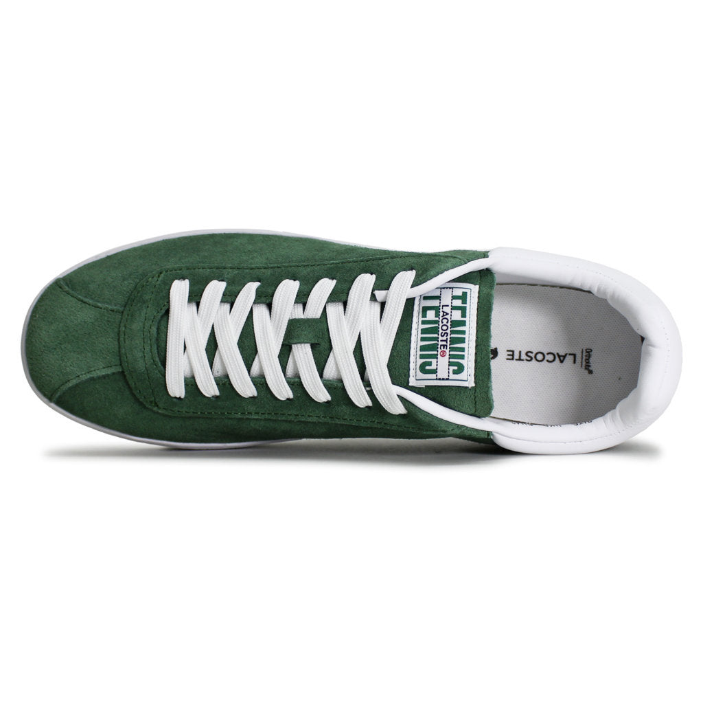 Lacoste Baseshot Suede Mens Trainers#color_dark green white