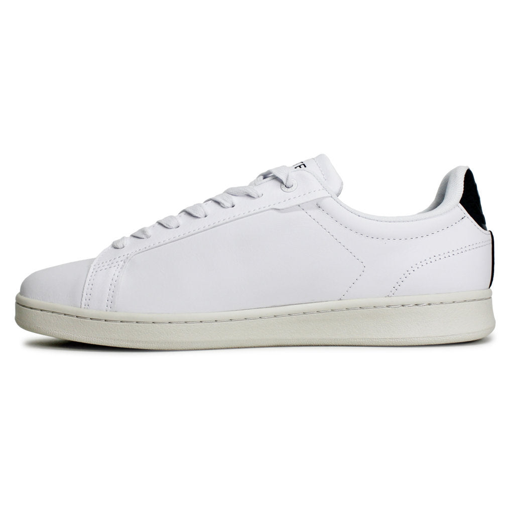 Lacoste Carnaby Pro Leather Synthetic Mens Trainers#color_white dark green