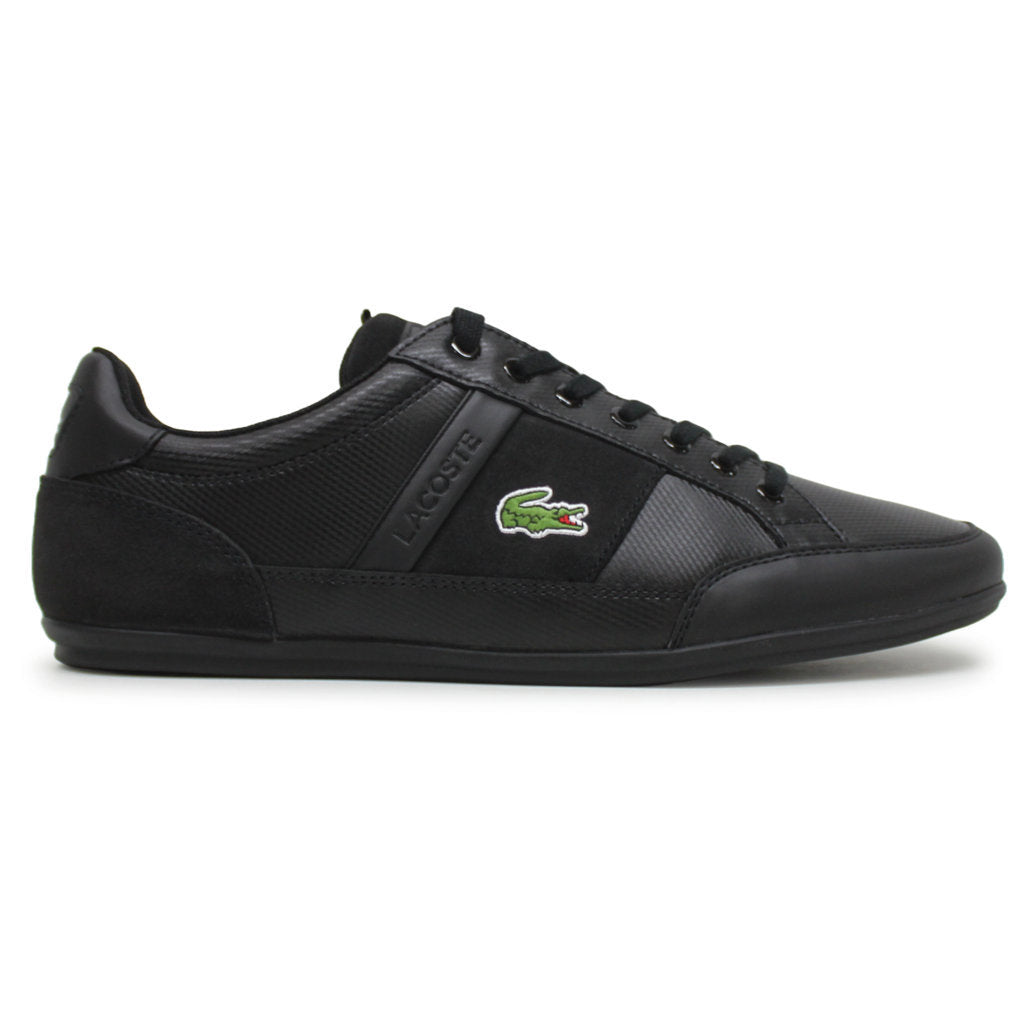 Lacoste Chaymon BL Leather Synthetic Mens Trainers#color_black black