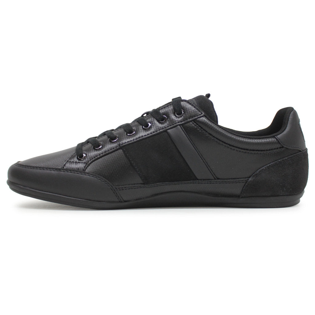 Lacoste Chaymon BL Leather Synthetic Mens Trainers#color_black black