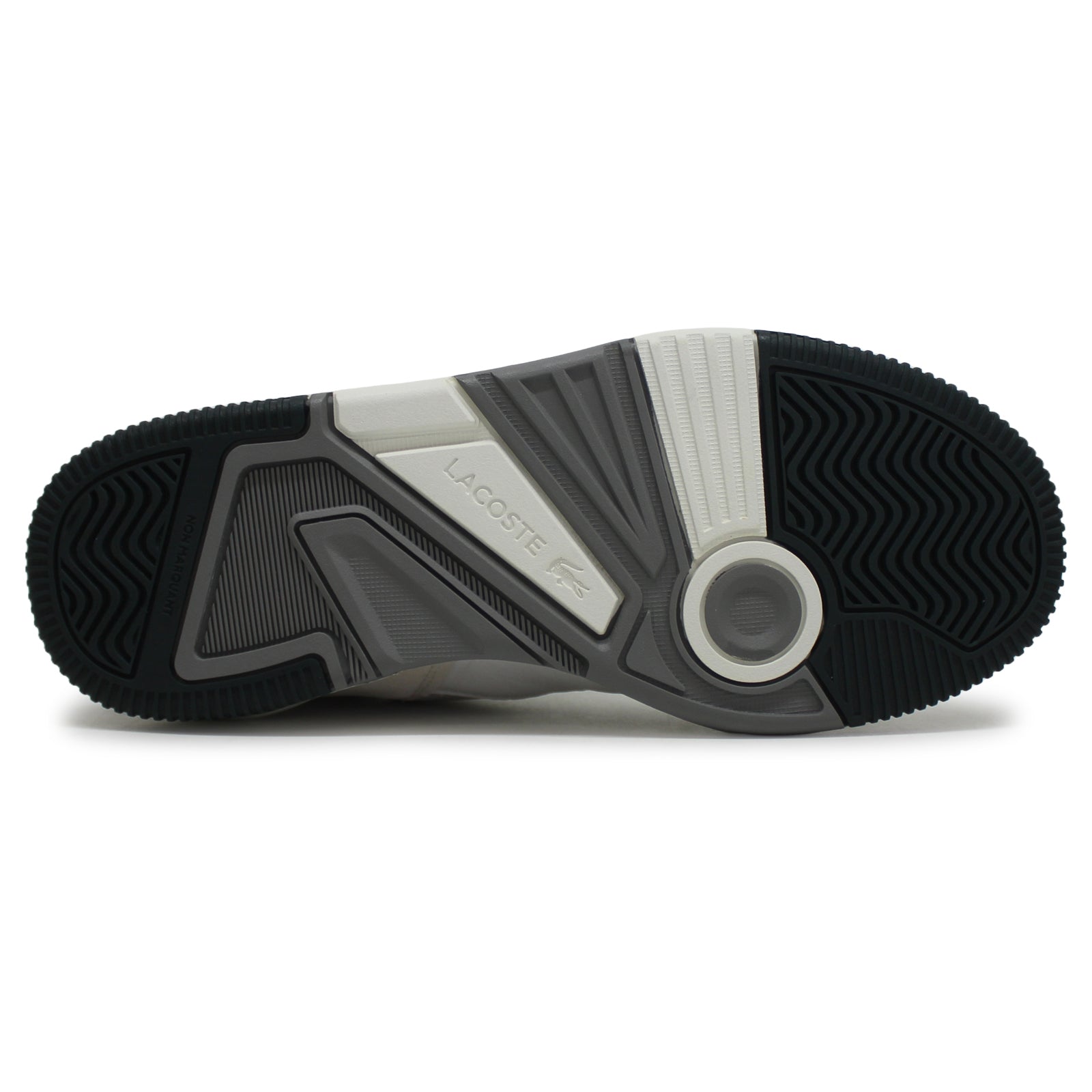 Lacoste Lineshot Leather Womens Trainers#color_white dark green