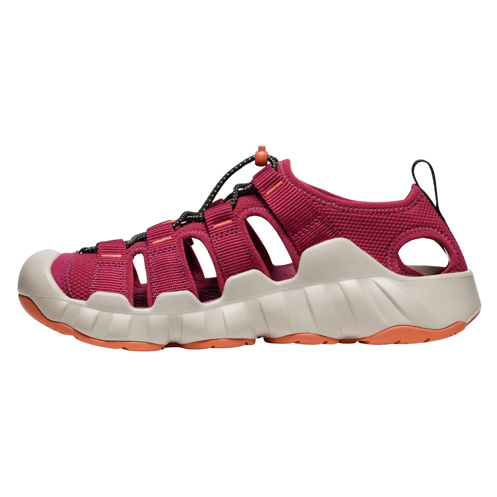 Keen Hyperport H2 Synthetic Textile Mens Sandals#color_tibetan red gold flame