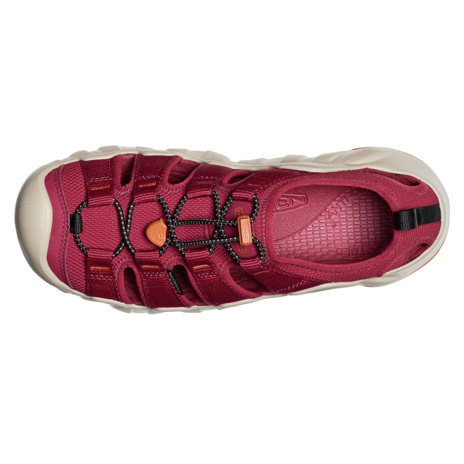 Keen Hyperport H2 Synthetic Textile Mens Sandals#color_tibetan red gold flame